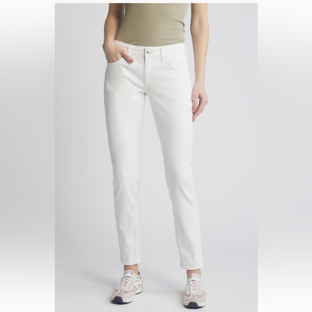 NWT Rag & Bone Dre low rise boyfriend white jeans sz 27 - Picture 7 of 14